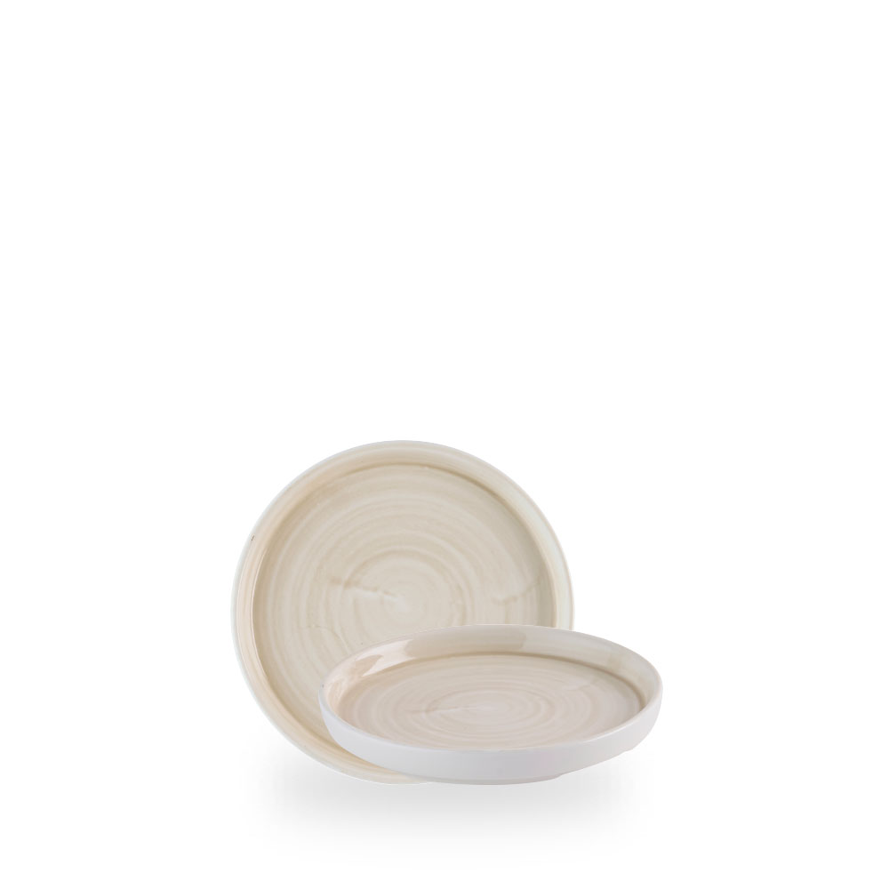 Churchill Stonecast Canvas Natural Teller Mit Steilrand 15,7 cm