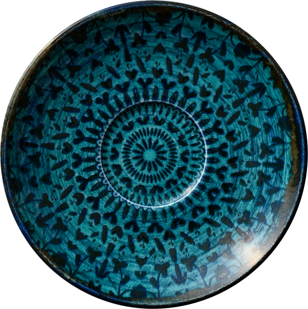 Mirage - Untertasse rund indigo 15cm