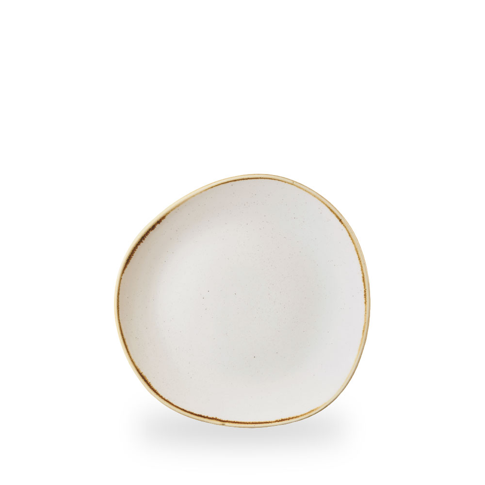 Churchill Stonecast Barley White Teller Flach Organi. 21 cm