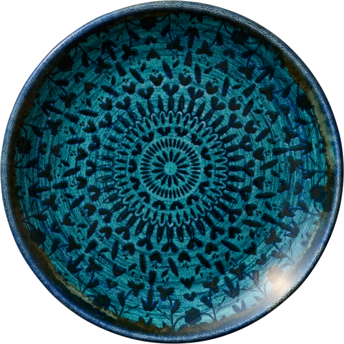 Mirage - Teller flach rund coup indigo 15cm