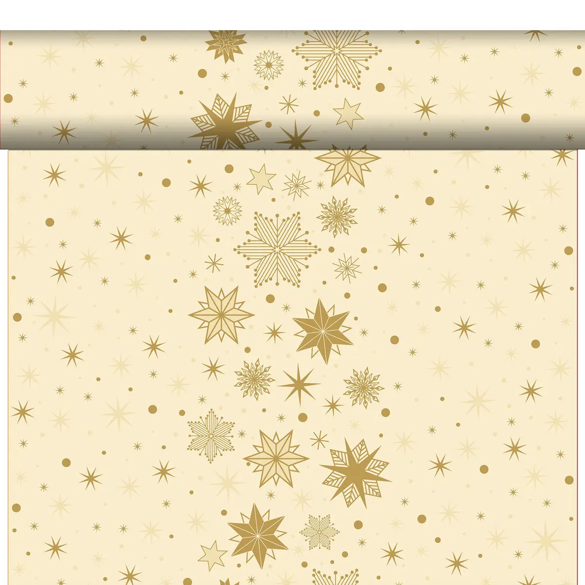 Tête-à-Tête Tischläufer BIO Dunicel - Stargazing Cream, 24 m x 40 cm, 20 Abschnitte