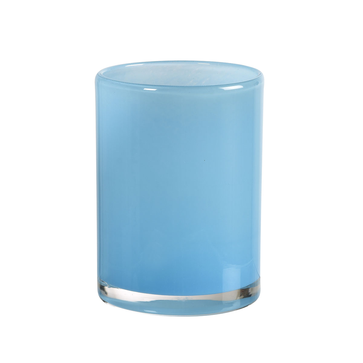 Silky Kerzenglas blau, 11.5 x 8.5 cm