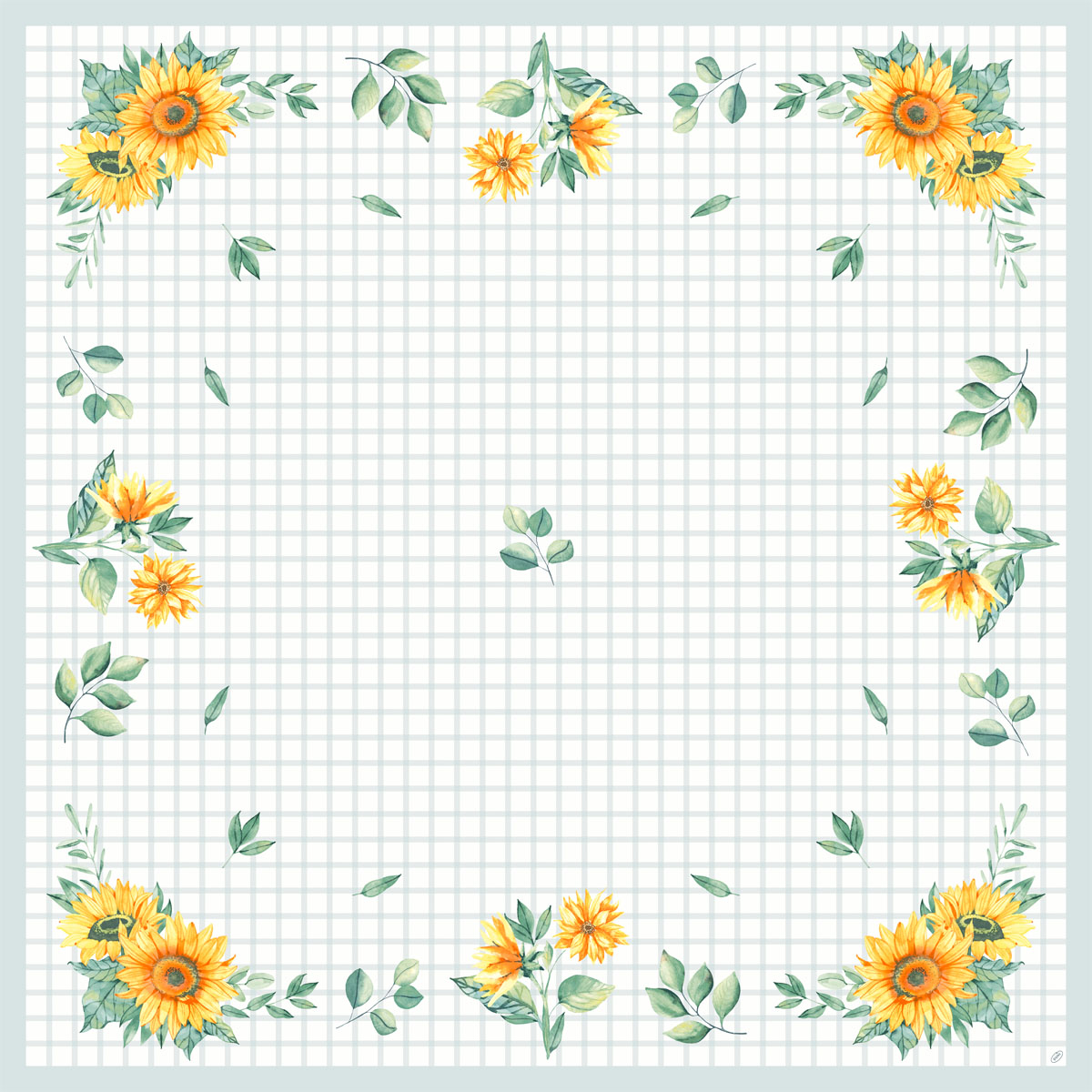 Dunicel- Mitteldecke Sunflower Day, 84 x 84 cm