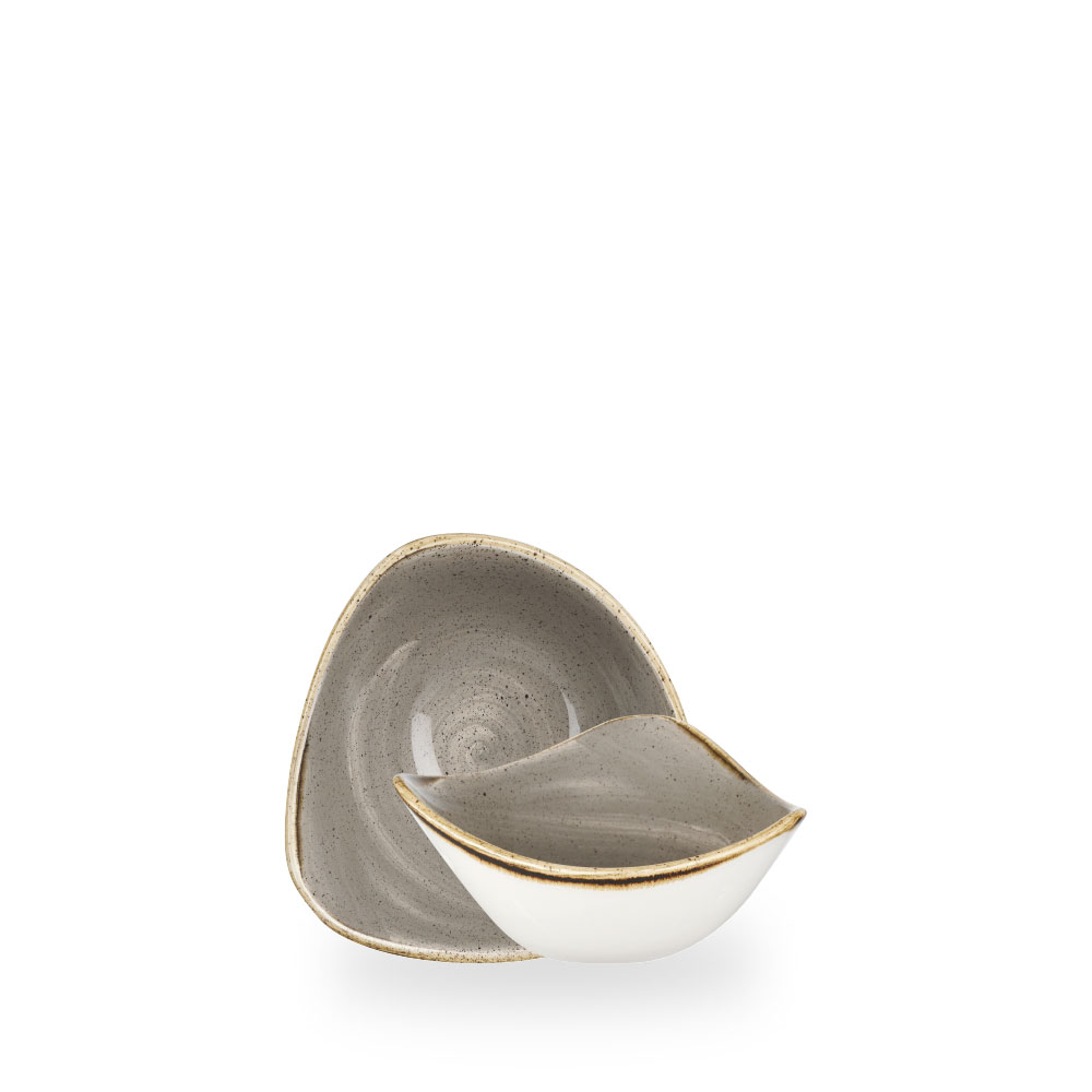 Churchill Stonecast Grey Bowl Dreieck.15,3 cm, 26Cl